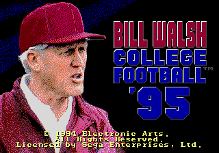 Bill Walsh College Football screenshot 3 for Sega Genesis